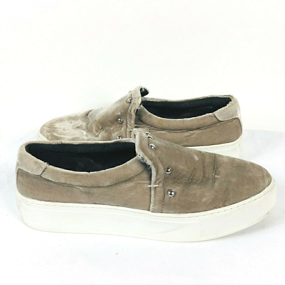 Rebecca Minkoff Size 9.5 Gray Velvet Sneakers